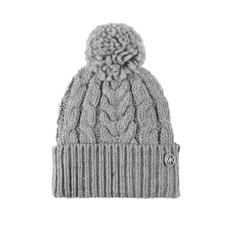 Michael Michael Kors Women`s Super Cable Knit Cuff Pom Beanie